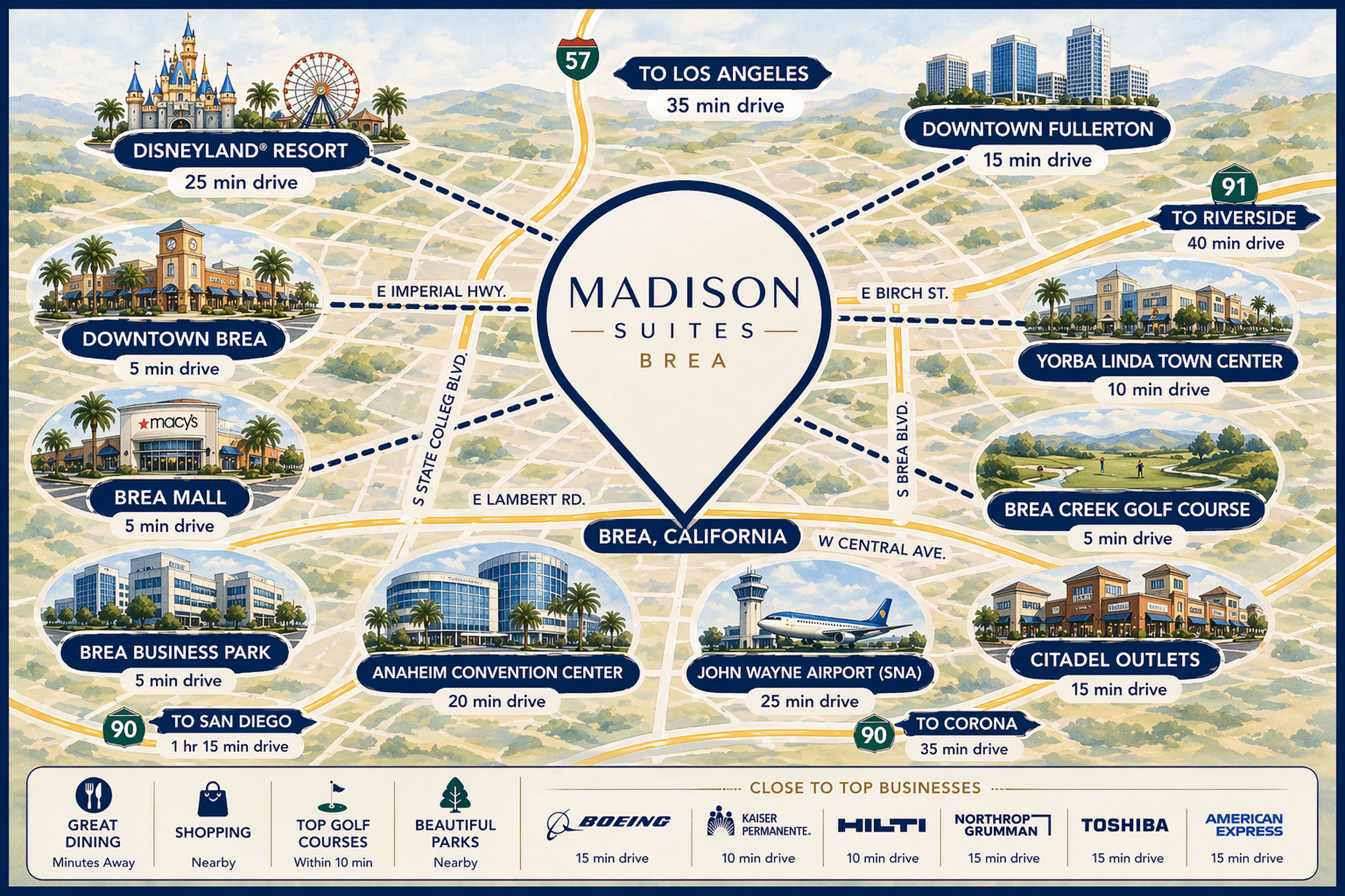 Image of maps and attractions